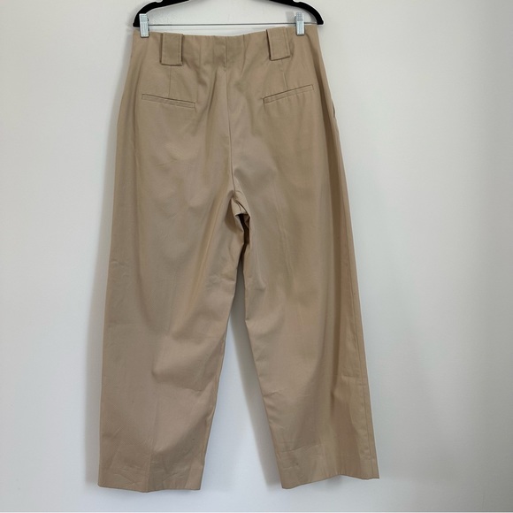 SANDRO High Waisted Pleated Wide Leg Trouser - Picture 8 of 16